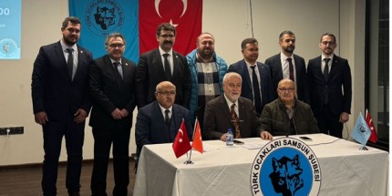Samsun Türk Ocağı'nda Mustafa Çağatay Tufan Güven Tazeledi